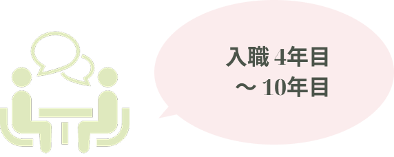 入職４年目〜１０年目