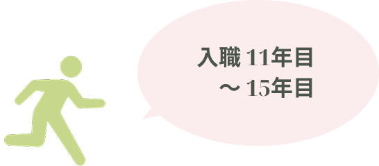 入職１１年目〜１５年目